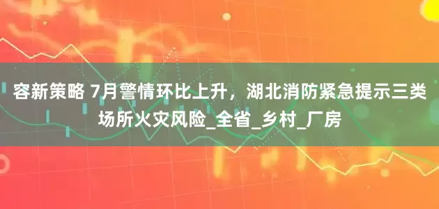 容新策略 7月警情环比上升，湖北消防紧急提示三类场所火灾风险_全省_乡村_厂房
